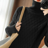 Fongt Sweater Women's Autumn And Winter 2025 New Thick Korean Version Of Loose Lazy Knitting Wool Bottom Shirt