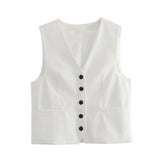 Vest 9929321 High Waist Casual Shorts 9929221 Suit-Outfit