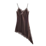 Fongt Homemade New Women's Clothing Series Lace Asymmetric Dress 5919200