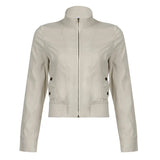 Fongt Industrial Style Line Split Pocket Flying Staff Jacket Autumn And Winter Burst Coat Top