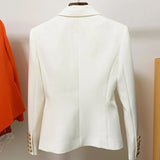 QUALITY New Fashion 2023 Runway Star Style Jacket Women's Gold Buttons Double Breasted Blazer