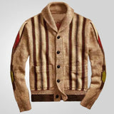Fongt Men's Wear Autumn And Winter Long-Sleeved Tweed Sweater Jacket Men's