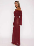 Fongt Summer New Solid Fashion Word Long Dress Dress Dress Woman