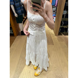 Fongt Wearing White Lace Lace Slings Women's New Temperament Super-Good-Looking Cake Skirt Two-Piece