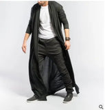 Fongt And Autumn Thin Men's Mature Long Slim Long Style Long Wind Jacket Casual Fashion Solid Color Men's