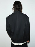 Fongt 2025 New Women's Loose Commute High-End Feeling Short-Line Long-Sleeved Blazer Women