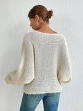 Fongt Fashion Sexy Hollow Knitted Sweater Collared Bat Shirt Woman