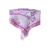 Fongt New Holiday Shawl Blouse Print Bra High-Waisted Half-Skirt Set