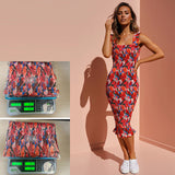 Fongt Women's Clothing 2026 Spring And Summer Flowers Long Slings Lotus Side Hem To Repair The Long Dress Woman