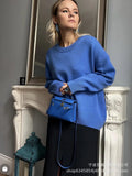 Fongt Sale Of Solid Color Round-Neck Sweater Women 2025 New Soft Knitting Base Top