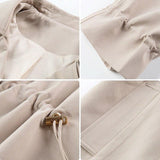 Coats Women Clothing Elegant Designer Korean Fashion Autumn Long Sleeve Minimalist Gentle Lady French Streetwear