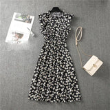 Butterfly Sleeve Ruffles Medium Long Vacation
