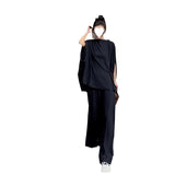 Fongt Able Temperament Of Salt Feeling Fried Street Lively Age Reduction Chiffon Broad Leg Pants Two Sets Of Women's Summer
