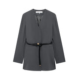 Fongt New With Belt Suit Jacket 8941178 Straight Trousers 8959178