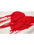 Women Knitted Sweater 2023 Autumn Winter Hip Hop Streetwear Heart Tassel Pullover Harajuku Sweater Gothic Loose Knitwear