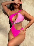 Fongt Bump Color Bikini 2023 Sexy Swimsuit Ebay One-Piece Swimsuit A11H-Outfit