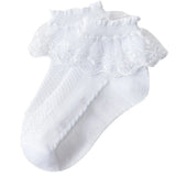 to 12 Years Children Lace Socks Girls Cotton Spring Autumn Summer Mesh Princess Short Dance Socks Thin Kids Toddlers