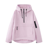 Fongt Women's 2025 New Three-Proof Fabric Hooded Multi-Color Jacket Jacket Jacket