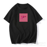 Fongt Ins Wind Printing T-Shirts For Women's Summer New Loose Round-Neck Cotton Short-Sleeved Top