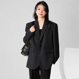 Fongt And Autumn Thin Gray Blazer Female Senior Design Sense Small Korean Version Of Casual Small Suit Tide