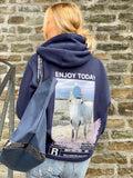 Horse Print Sweatshirts for Women 2023 Spring Autumn Cotton Long Sleeve Pullover Casual Streetwear Pull Hoodies