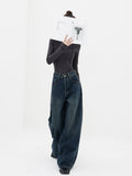 Vintage 90's Blue Wash Baggy Boyfriend Jeans-Outfit
