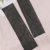 Shiny Rhinestone Fishing Net Arm Sleeve For Women Summer Thin Long Sleeve Breathable Club Music Party Arm