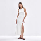 Fongt Autumn And Winter Hot Vest Sweater Skirt Elegant Open Fork Tight Skirts Ins