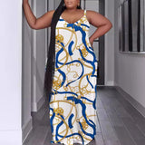 Summer Fashion Leisure Sexy Print Suspender Dress-Outfit