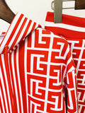 QUALITY Newest 2023 S/S Designer Runway Suit Set Women's Monogram Printed Hooded Sweatshirt Wide Leg Pants Set Two