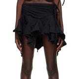 Fongt Women's Skirt Y2K New Gothic Punk Irregular Mini Skirt YF 235-Outfit