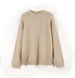 Fongt Soft-Gried Gray Sweater Woman 2025 Autumn And Winter Loose Thick Sheep Velvet Collar Knitted Shirt