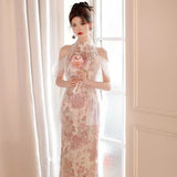 Fongt Chinese Fishtail Evening Dress 2025 New Light Luxury Niche Morning Robe Toasting Bridal Purple Banquet Dress Dress Dress