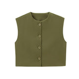 Fongt New Series Buckle Collar Vest Top 2532178