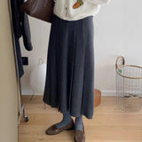 Fongt Autumn And Winter New Temperament Gentle And Comfortable With Niche Wool Knitted Thick Skirt ~
