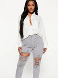 Fongt Women's Sexy Long-Sleeved Shirt