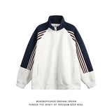 Fongt Three Bar Bump Color Collar Casual Jacket Jacket Men's Spring And Autumn Design Zipper Open Shirt Tide
