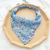 Flower Print Hair Scarf Floral Triangle Bandanas For WomenG Girls 2021 Boho Elastic Hair bands Headband Hair