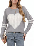 Fongt And Winter Valentine's Day Sweater Girl Bumps Love To The Wedding Round Collar Knitted Shirt