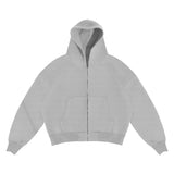 Fongt Simple Couple Fashion Hoodie Sweatshirt Solid Color 2207 Coat 2207-1 Trousers