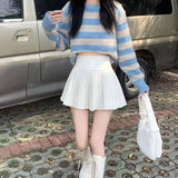 Fongt Wind Small Sweet Hundred Folded Skirt Women Spring And Summer 2025 New High-Rise Thin Anti-Walking Short Skirt