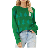Fongt Christmas Tree Jackup Christmas Sweater Women's Casual Jack T-Shirt