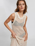 Fongt New Beach Skirt Sexy Knitted Hollow Holiday Long Bikini Swimsuit Hoodie