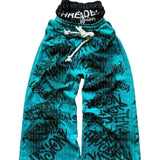 Fongt New Popular Print Wide Leg Pants Fake Two Teen Hip Hops