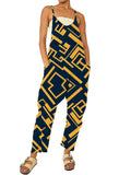 Summer New Fashion Leisure Loose Printed Jumpsuit-Outfit