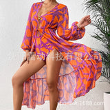 New Hollowed-In-Joined Swimsuit Women 2025 New Swimwear Jersey Two-Set