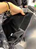 QUALITY Newest Winter 2023 Designer Coat Women's Double Row Velvet Splicing Belted Long Down