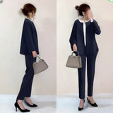 Fongt Quality Autumn 2025 New Commuter Top With Pocket-Round Cardigan + Suit Suit