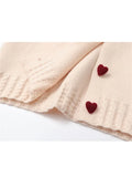 Women's Cashmere Sweater Loose Casual Turn-down Collar Single Breasted Knitted Pullovers Female Elegant Soft Sweet Retro