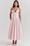 Fongt 2025 Women's Dress Sexy Hottie Sleeveless Long Solid Corset Dress Dress Woman